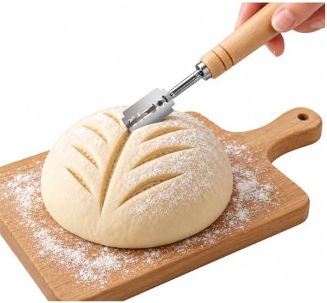 Bread Lame Sourdough Scoring Tool Stainless Steel Blade Wooden Handle