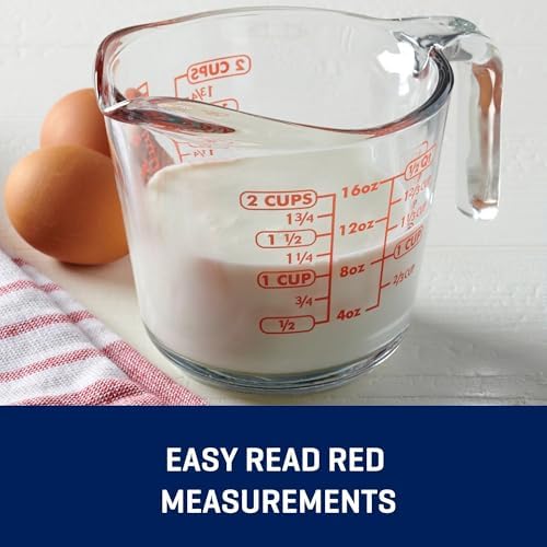 2 Cup Clear Glass Measuring Cup, 500mL