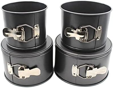 4 Pcs Springform Pan (4inch, 5inch, 6inch, 7inch), Cake Tin for