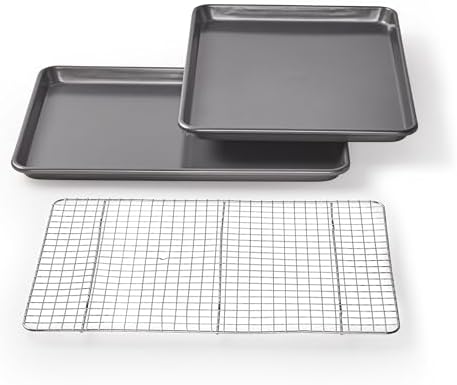 Chicago Metallic Jelly Roll Pan Set with Cooling Rack