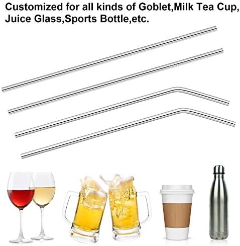 Hypermotion Stainless Steel Straw, Food Grade Reusable Metal Drinking