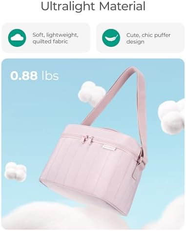BAGSMART Lunch Box for Women, Insulated Lunch Bag Leakproof, Khaki