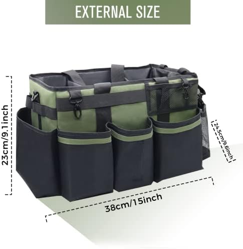 SCAVATA Wearable Cleaning Caddy Organizer, Green