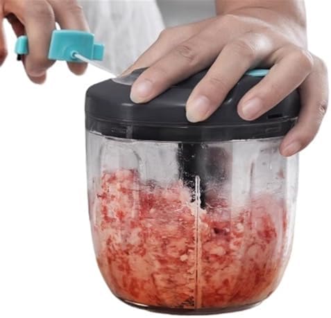 Portable Hand Pull String Garlic Mincer Onion Cutter, Garlic Press