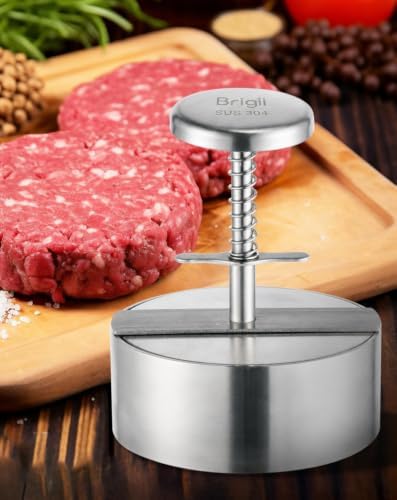 Brigii Burger Press, 5.5" Stainless Steel