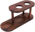 POCREATION Pour Over Coffee Stand Solid Wood 14.6 x 6.5 in Elevated