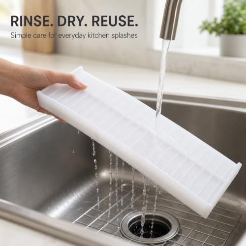 Silicone Sink Edge Protector, Splash Guard & Draining Mat