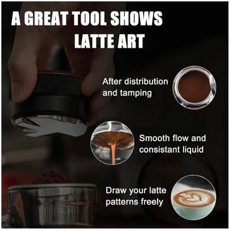 Espresso Tamper And Coffee Distributor With Tamping Mat And Cleaning
