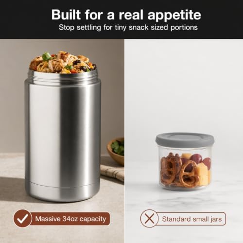 American Dream 1000ml (34oz) Double Wall Stainless Steel Vacuum