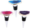 Crystal Wine Stopper, 3 Pcs Crystal Wine Bottle Stopper Decor, Vacuvin