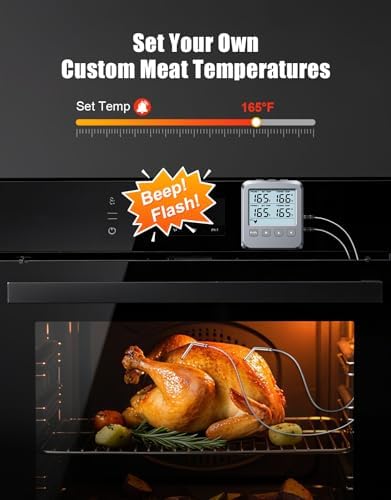 Dual Probe Digital Meat Thermometer for Cooking