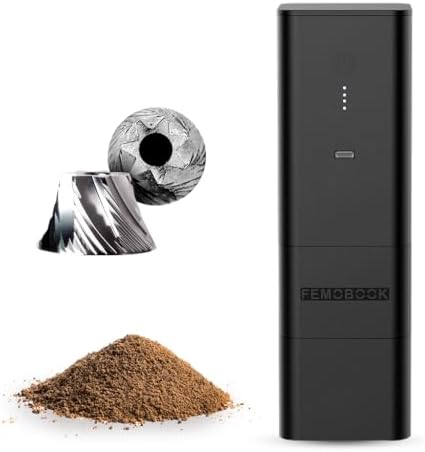 A2 Portable Electric Burr Coffee Grinder, Black