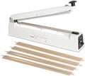 Impulse Heat Sealer with Sealing Bar, White, 16-Inch