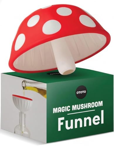 OTOTO Mushroom Foldable Kitchen Funnel, Silicone