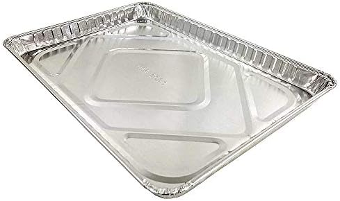 PACTOGO Half 1/2 Size Sheet Cake Aluminum Foil Pan w/Clear Low Dome