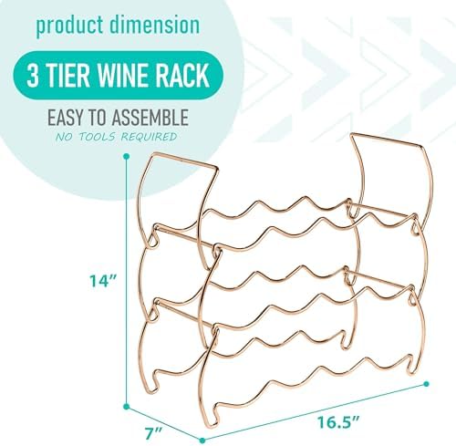 Sorbus Countertop Wine Racks, Metal Bottle Rack