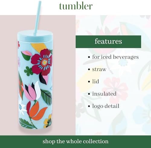 kate spade new york 24 oz Acrylic Tumbler, Safari Floral