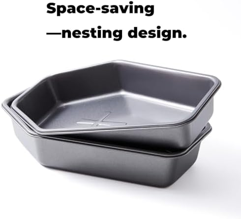 Coffin Cake Pan Set, 10 x 6.9 in Carbon Steel Molds, 2 Pack