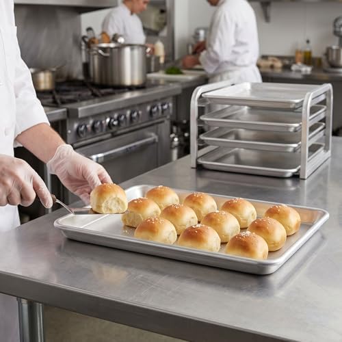 TrueCraftware- Quarter Size Aluminum Sheet Pan 9-1/2" x 13" Baking
