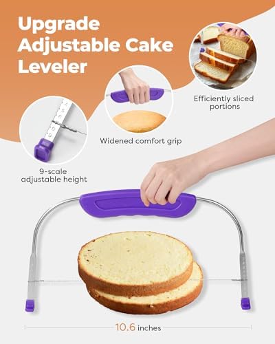 Kootek 253 Aluminum Cake Decorating Kit, Baking Tools for Beginners &