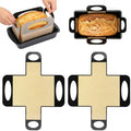 2Pcs Silicone Bread Loaf Pan Liners, Reusable Bread Sling with 4