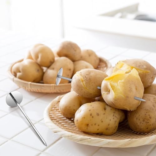 6Pcs Stainless Steel Potato Baking Nails, 5.5 Inch Heat Core Rods for