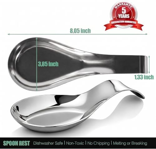 Stainless Steel Spoon Rest-Spatula Ladle Holder Stainless Steel