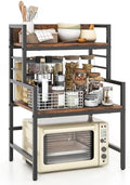 GOFLAME 3-Tier Microwave Stand Countertop, 110lbs Capacity