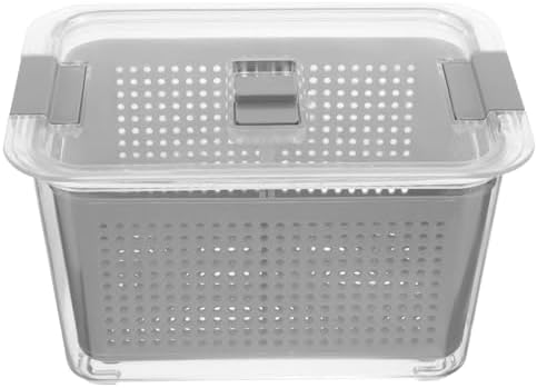 COHEALI 2 Compartment Food Storage Container with Drain Insert