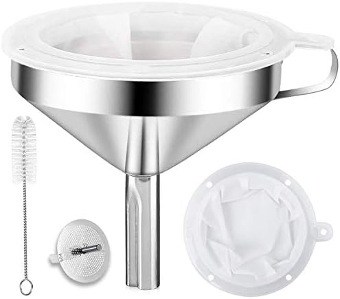 Kitchen Funnel for Filling Bottles, 304 Stainless Steel Food Funnels