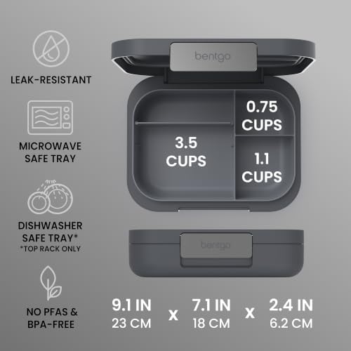Bentgo Modern Adult Bento Lunch Box, 3-4 Compartments