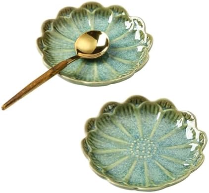Set of 2 Ceramic Coffee Spoon Rest for Coffee Bar, Cute Cooking Spoon