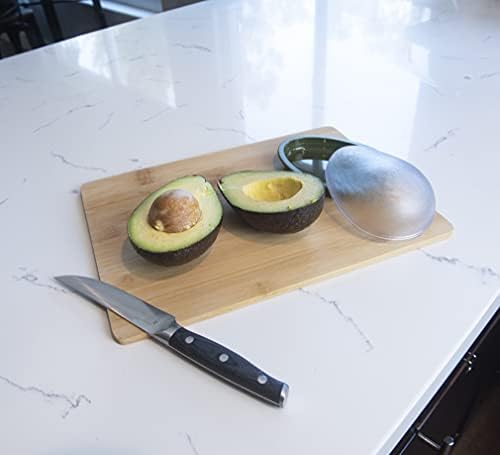 Joie Fresh Pod Avocado Storage Container with Clear Snap-On Lid, Keeps