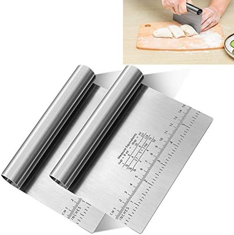 Pro Dough Pastry Scraper/Cutter/Chopper Stainless Steel Mirror