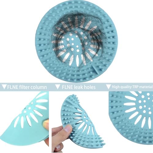 6 Pack Show Drain Hair Catcher Kitchen Sink Drain Strainer Bathtub