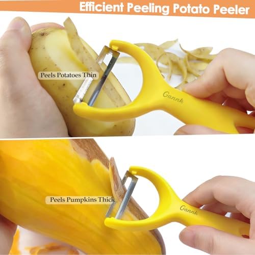 GANNK Vegetable Potato Peelers for Kitchen, Ultra Sharp Stainless