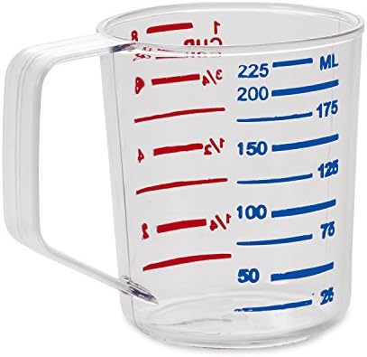 Rubbermaid Commercial Products Bouncer Measuring Cup, 1 Cup/0.25 Qt