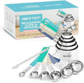 Nextop 14-Piece Stainless Steel Measuring Cups and Measuring Spoons