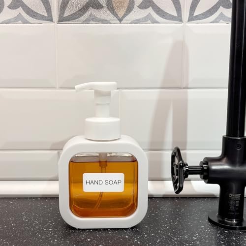 Foaming Soap Dispenser, 2 Pack 300ml (10oz) Plastic Refillable Foaming
