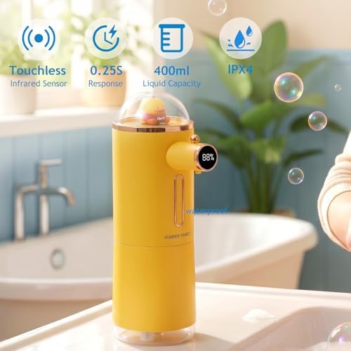 Automatic Liquid Soap Dispenser Touchless, USB Rechargeable Smart Hand