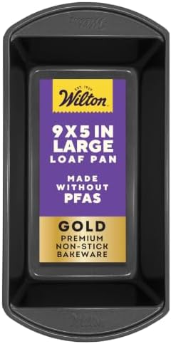 Wilton Gold Non-Stick Loaf Pan, Made Without PFAS, 9 x 5 in.