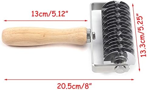 Pastry Lattice Cutter Dough Lattice Roller, Stainless Steel Roller
