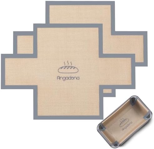 Silicone Bread Loaf Pan Liners, 2 pack Nonstick and Reusable Bread pan