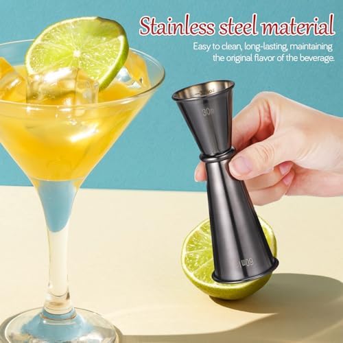Xmas Stainless Steel Cocktail Jigger Measuring Cup Set 15/30ml