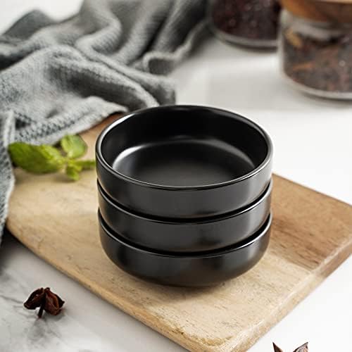 Selamica Ceramic 3.3 Inch Soy Sauce Dish Dipping Bowls Side Dishes