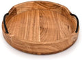 Kaizen Casa Platter Acacia Wood Wood Serving Platters with Iron