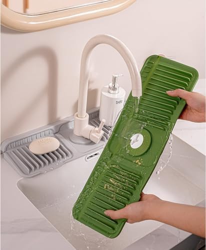Kitchen Sink Splash Guard,5°slope sink splash guard behind faucet,24in
