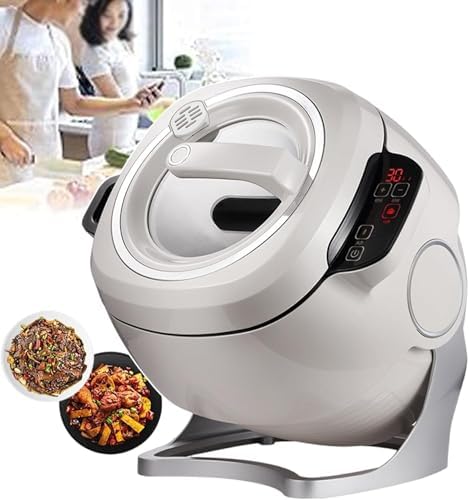Commercial Food Processor, Lazy Stir-fry Pan Cooking Machine with 3