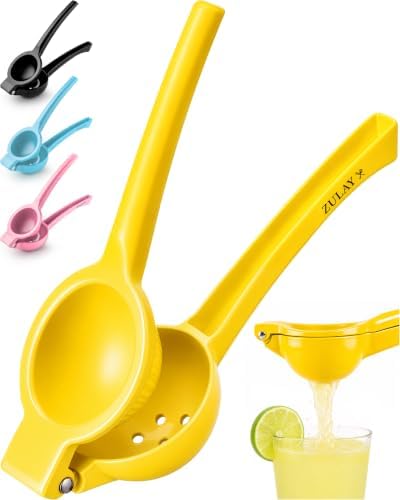 Zulay Kitchen Metal Lemon Squeezer, Manual Citrus Juicer