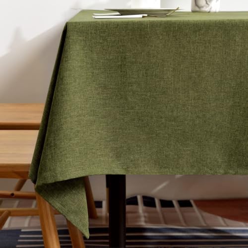 BALCONY & FALCON Rectangle Table Cloth Waterproof Olive 57"x85"